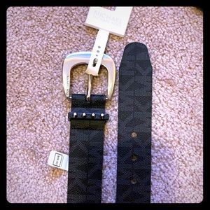 Michael Kors studded black belt medium